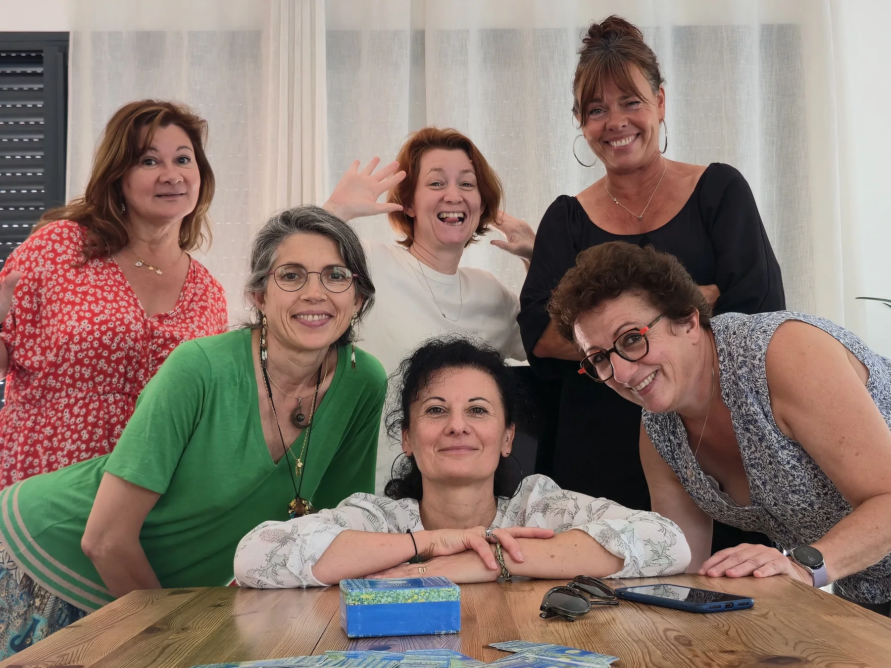 Professionnelles réunies pendant un accompagnement collectif