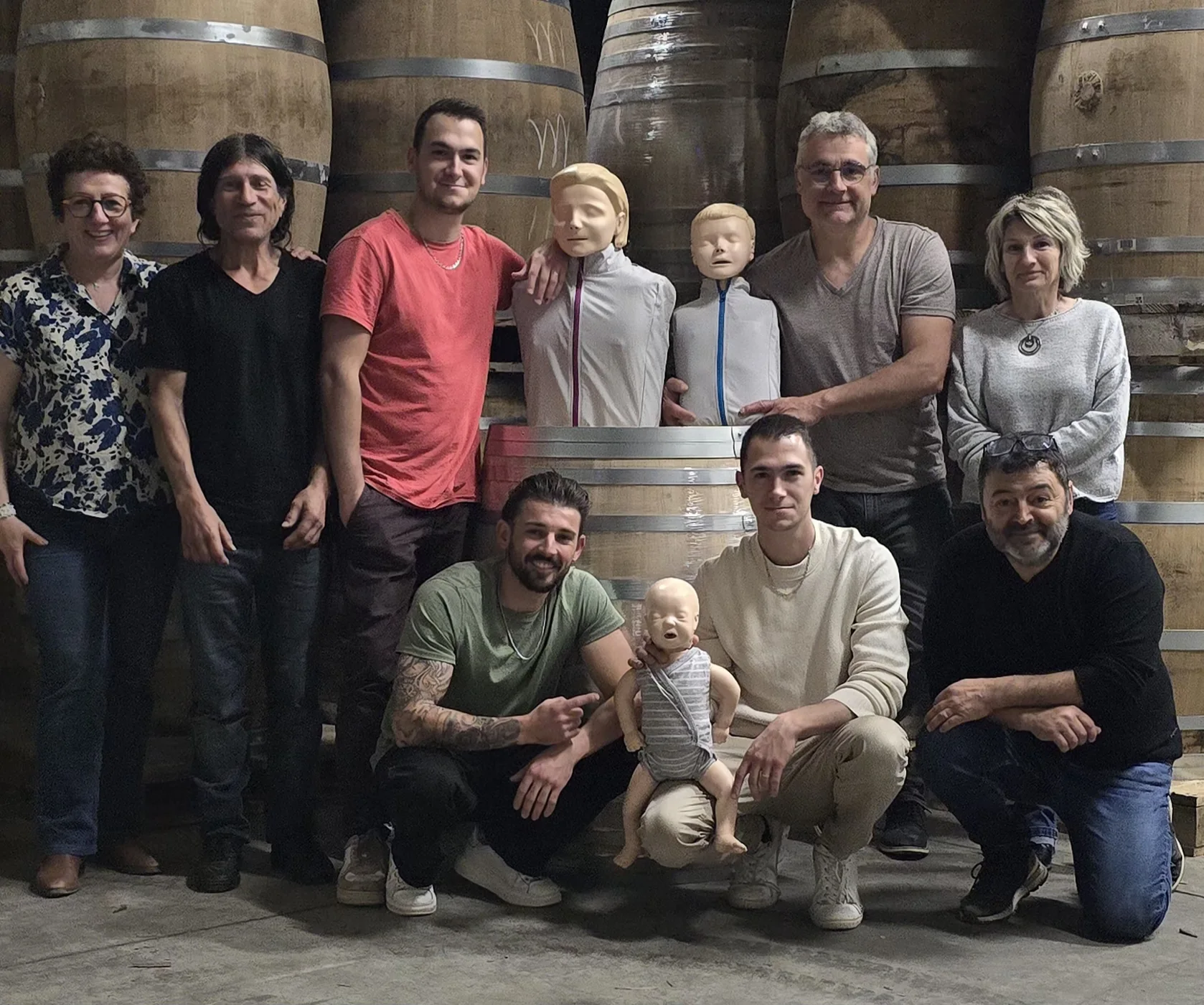 Groupe réuni autour d’une formation aux premiers secours